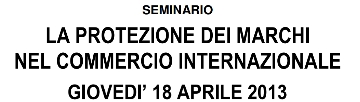 La protezione dei marchi nel commercio internazionale